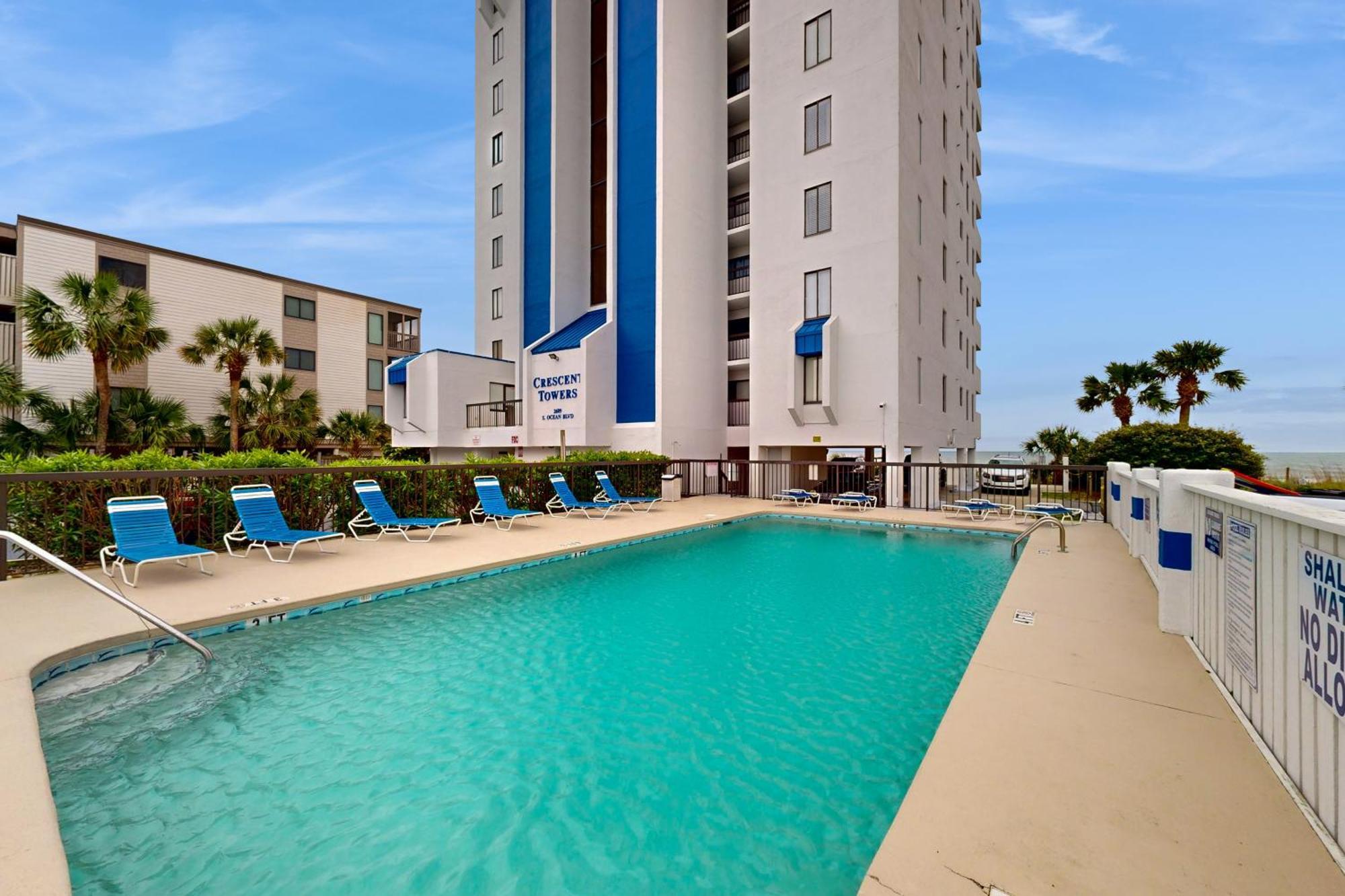 Апартаменты Crescent Towers I #102 Миртл-Бич Экстерьер фото
